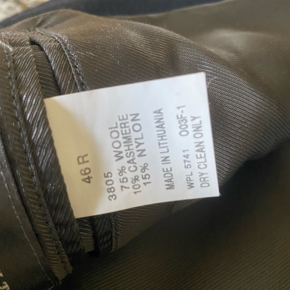 Oscar De La Renta Black Wool Cashmere Blend Blazer Jacket - Picture 7 of 7